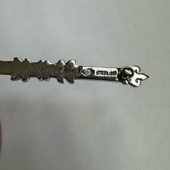 Judith Jack Vintage Sterling Silver 925 Marcasite Floral Pin - Picture 4 of 8